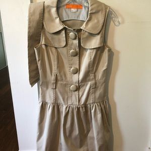 Cute botton down mini dress w belt